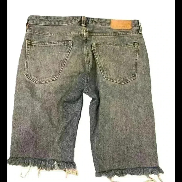 Levi’s Made & Crafted Ultra High Rise Jean Shorts Distressed Raw Frayed Hem 32 - Picture 2 of 5